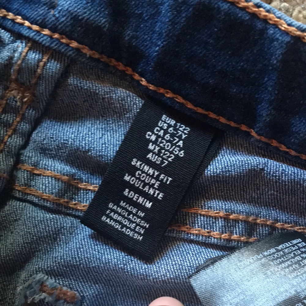 Denim & Denim Boys Blue Stretchy Skinny Jeans - Picture 9 of 10